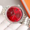 OMEGA Omega Deoxy Series Elegant Automatic Mechanical Movement 30-Meter Water Resistance Men's Watch Swiss Made 41mm Red Dial