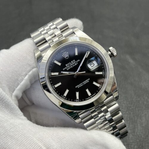 Rolex Smooth Circle Logbook Series Automatic Mechanical Movement Black Dial Oyster Steel Case
