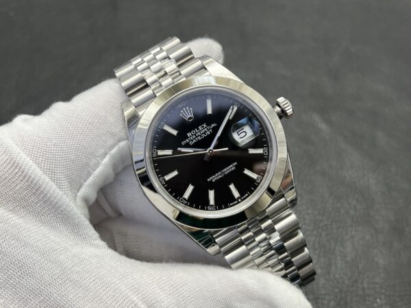 Rolex Smooth Circle Logbook Series Automatic Mechanical Movement Black Dial Oyster Steel Case