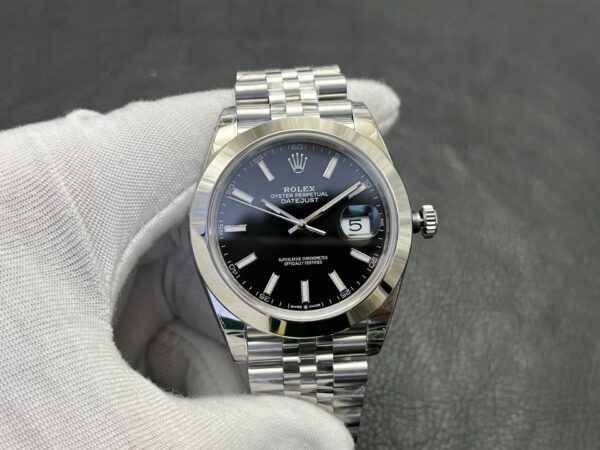 Rolex Smooth Circle Logbook Series Automatic Mechanical Movement Black Dial Oyster Steel Case