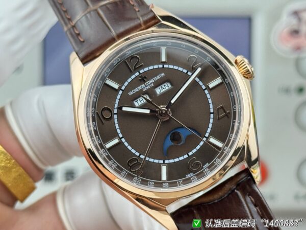 sy_no_9F920485F7732BA42F3B0BD44B678C22_4 Vacheron Constantin Wulu Type Series FIFTYSIX Automatic Mechanical Movement Brown Dial Leather Strap
