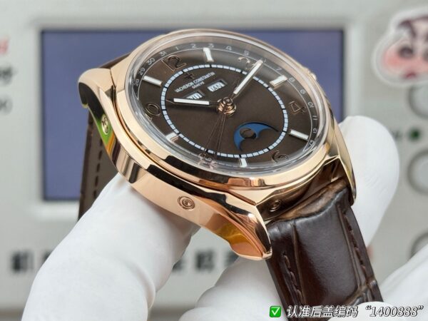 sy_no_9F920485F7732BA42F3B0BD44B678C22_5 Vacheron Constantin Wulu Type Series FIFTYSIX Automatic Mechanical Movement Brown Dial Leather Strap
