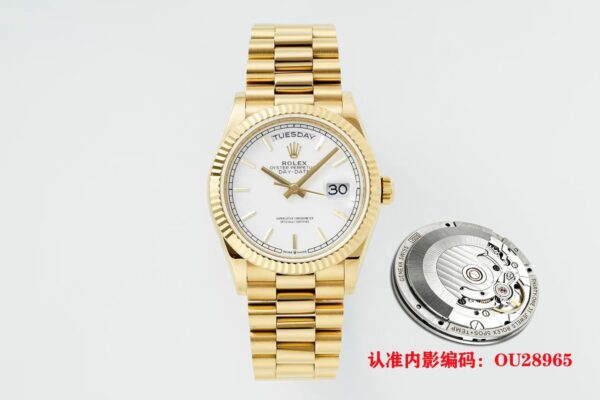 sy_no_9FFB0C6BB8A75FB684B60D2C3586486C_0 ROLEX Rolex Dog Tooth Ring Weekly Calendar Automatic Mechanical Movement Waterproof Women's Watch Swiss Watch 36mm White Dial
