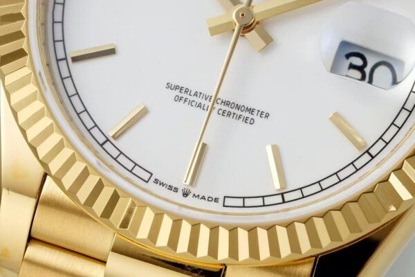sy_no_9FFB0C6BB8A75FB684B60D2C3586486C_4 ROLEX Rolex Dog Tooth Ring Weekly Calendar Automatic Mechanical Movement Waterproof Women's Watch Swiss Watch 36mm White Dial
