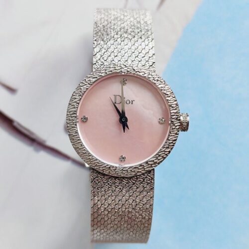 sy_no_A0002982EFBC906F0315C57FFD744E77_0 DIOR watch quartz movement stainless steel strap 25mm mother of pearl dial women's watch 30 meter waterproof
