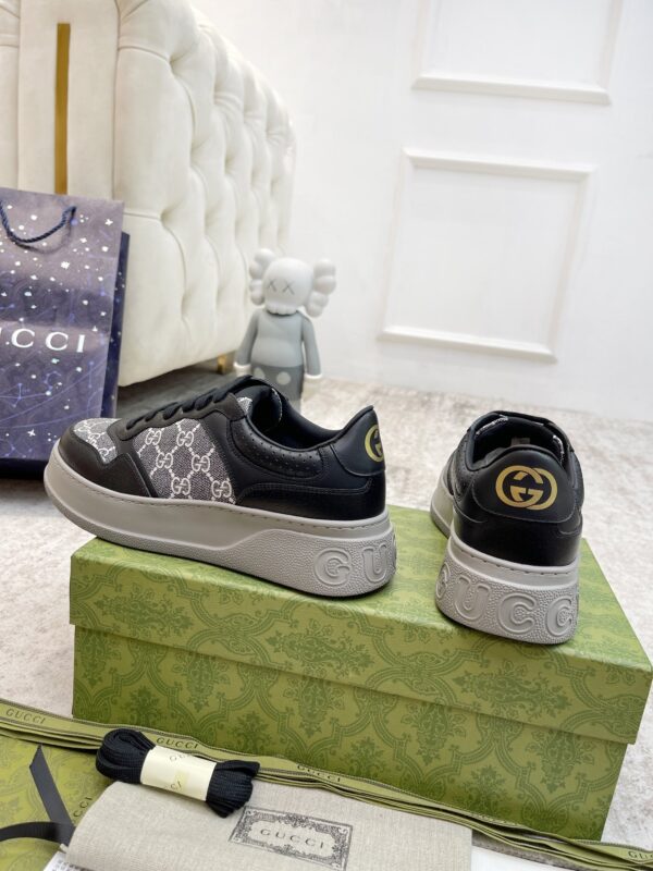 sy_no_A119ABDBCA7C6A849E10DE03CE761F36_3 Gucci MAC8 GG Canvas Sneaker in Black & Grey