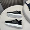 sy_no_A1914938467E8FC966102FFA6EE17F75_4 Dior Black Leather Oblique Patchwork Low Sneaker