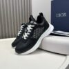 sy_no_A1914938467E8FC966102FFA6EE17F75_5 Dior Black Leather Oblique Patchwork Low Sneaker
