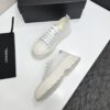 Chanel All-White Canvas Platform Low-Top Sneaker with Lug Sole and CC Logo