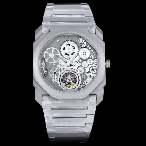 sy_no_A2CE6121DEB3350878C12A67121E2818_0 BVLGARI automatic mechanical movement, carbon fiber strap, hollowed out dial, unisex, 10 meter waterproof