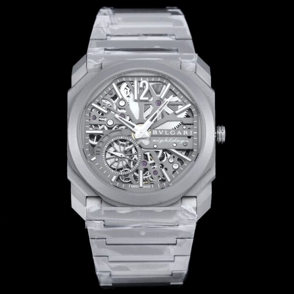 sy_no_A2CE6121DEB3350878C12A67121E2818_1 BVLGARI automatic mechanical movement, carbon fiber strap, hollowed out dial, unisex, 10 meter waterproof