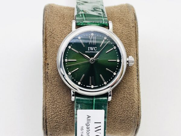 IWC Botao Fino Series Automatic Mechanical Movement Waterproof Business Elegant Fashion Women's Watch Swiss 34mm Green Dial