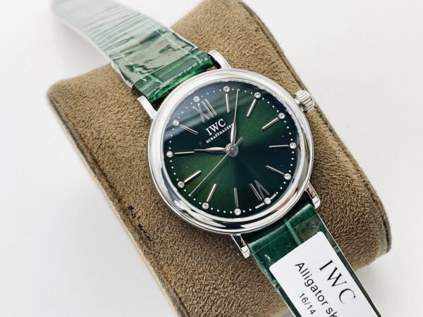 IWC Botao Fino Series Automatic Mechanical Movement Waterproof Business Elegant Fashion Women's Watch Swiss 34mm Green Dial
