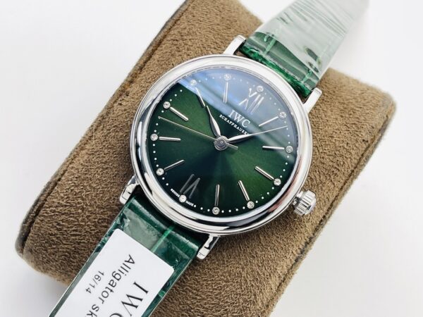 IWC Botao Fino Series Automatic Mechanical Movement Waterproof Business Elegant Fashion Women's Watch Swiss 34mm Green Dial