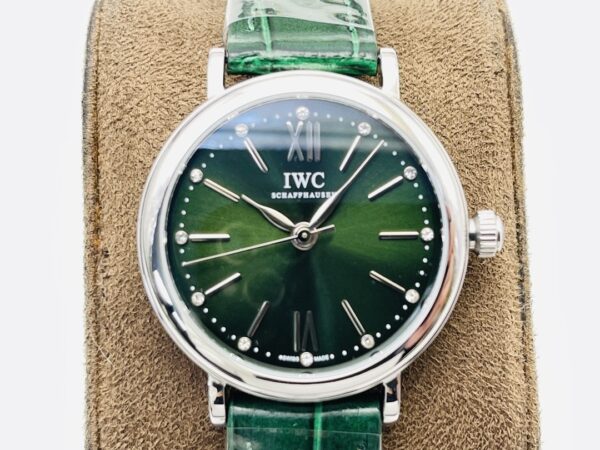 IWC Botao Fino Series Automatic Mechanical Movement Waterproof Business Elegant Fashion Women's Watch Swiss 34mm Green Dial