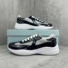 Prada America's Cup Light Grey Patent Mesh Sneaker