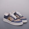sy_no_A660A1FAAC78816D4F72F9C03FB004A6_0 Gucci MAC8 GG Canvas & Navy Leather Sneaker with Gold Sneaker Charm