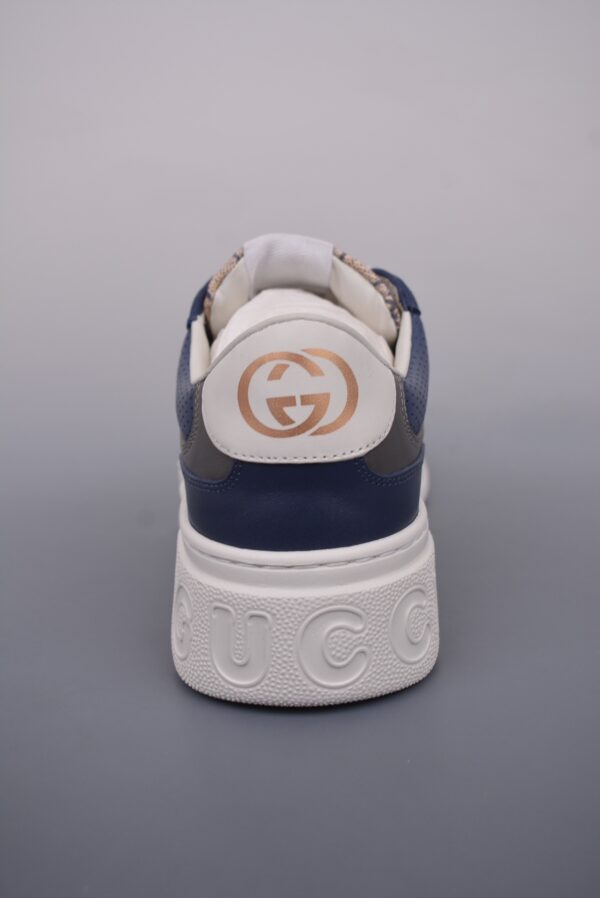 sy_no_A660A1FAAC78816D4F72F9C03FB004A6_3 Gucci MAC8 GG Canvas & Navy Leather Sneaker with Gold Sneaker Charm