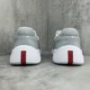 Prada America's Cup Light Grey Patent Mesh Sneaker