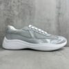 Prada America's Cup Light Grey Patent Mesh Sneaker