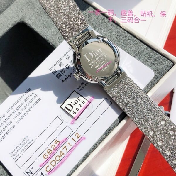 sy_no_A6CDD68C0327A5CC810832A34C1941A6_7 DIOR watch quartz movement stainless steel strap 25mm women's watch 50m waterproof