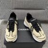 sy_no_A6EAB22A0111CE1F91F5B2B2C004F24F_3 Chanel Suede & Knit Sock-Collar Platform Trainer Beige-Black-Knit