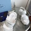 sy_no_A6F94DB344C4B2D844D65BEB68070FF3_4 Prada White Triangle Quilted Tread Platform Sandal