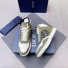 sy_no_A745B74953D5C0D1B847E3EE147D387E_1 Dior White-Olive Green Spliced B27 High-Top Sneaker