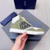sy_no_A745B74953D5C0D1B847E3EE147D387E_4 Dior White-Olive Green Spliced B27 High-Top Sneaker