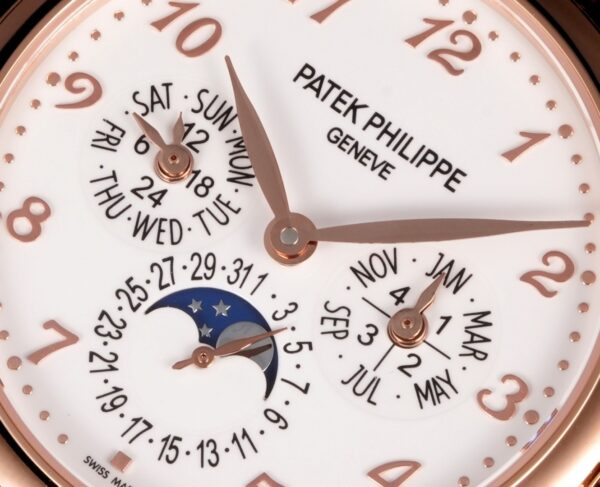 Patek Philippe 39mm Rose Gold Perpetual Calendar Mechanical Men's Watch with Complicated Functions 5327R-001