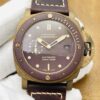 sy_no_A8BF1E729F5F48050ACB3DC8EA9C632A_1 PANERAI SUBMERSIBLE series automatic mechanical movement date display men's watch Swiss watch 47mm coffee colored dial bronze case