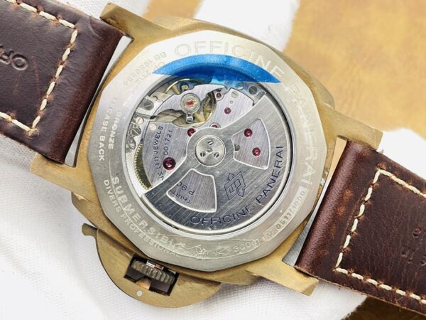 sy_no_A8BF1E729F5F48050ACB3DC8EA9C632A_6 PANERAI SUBMERSIBLE series automatic mechanical movement date display men's watch Swiss watch 47mm coffee colored dial bronze case