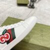 sy_no_A919EE0AC10E68ED0E33DB7D6F6A55BB_7 Gucci White Leather Low-Top Sneaker with Apple Interlocking G and Web Stripe