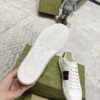 sy_no_A919EE0AC10E68ED0E33DB7D6F6A55BB_8 Gucci White Leather Low-Top Sneaker with Apple Interlocking G and Web Stripe
