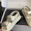 sy_no_AAD56E6007EBC71029AAFE1AA9C155A0_6 Chanel Beige Quilted Leather Platform Sandal with Rhinestone CC Logo