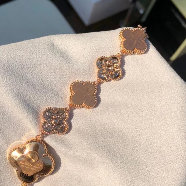Van Cleef&Arpels Alhambra Four Leaf Lucky Series Quartz Movement Fashion Simple Women's Watch Swiss Watch