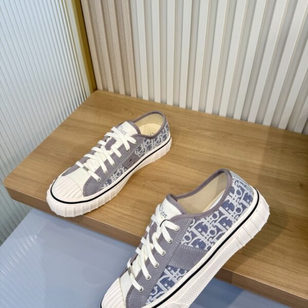 Dior Grey Oblique Canvas Low Sneaker