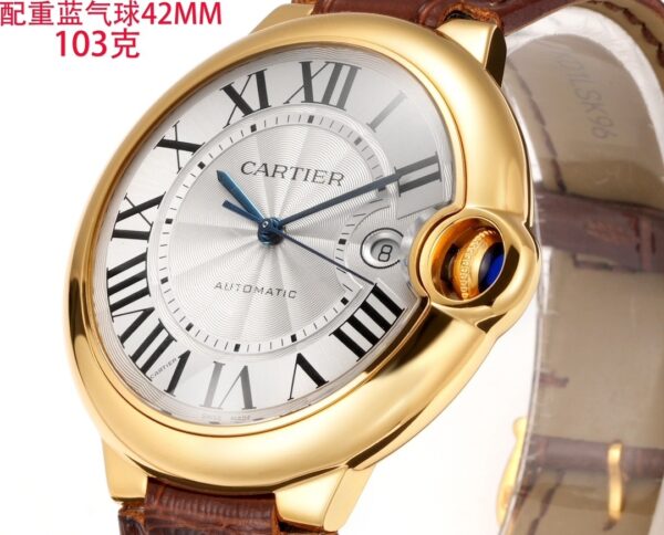 sy_no_AD6E376F5724DE37B01002BBFF114238_2 Cartier Ballon Bleu leather strap couple mechanical watch men's and women's watches