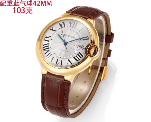 sy_no_AD6E376F5724DE37B01002BBFF114238_7 Cartier Ballon Bleu leather strap couple mechanical watch men's and women's watches