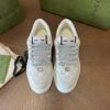 sy_no_AD6F2FD7F96F9DBD7D72F0A49AA621E5_0 Gucci MAC8 Leather Sneaker with Crystals & Silver Glitter Laces