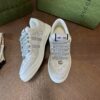 sy_no_AD6F2FD7F96F9DBD7D72F0A49AA621E5_1 Gucci MAC8 Leather Sneaker with Crystals & Silver Glitter Laces
