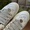 sy_no_AD6F2FD7F96F9DBD7D72F0A49AA621E5_4 Gucci MAC8 Leather Sneaker with Crystals & Silver Glitter Laces