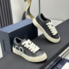 sy_no_AD7B73F9A8ACD02426996CB691EE00A6_2 Dior Black Leather Denim Jacquard White Thick Lace Low-Top Sneaker