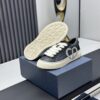 sy_no_AD7B73F9A8ACD02426996CB691EE00A6_5 Dior Black Leather Denim Jacquard White Thick Lace Low-Top Sneaker