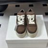 sy_no_AD8542AC201A72C5AF88292F7B6E65BE_5 Prada Brown Suede Gold Triangle Platform Sneaker