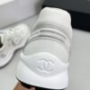 Chanel Mesh & Leather Platform Trainer White-Silver-Mesh