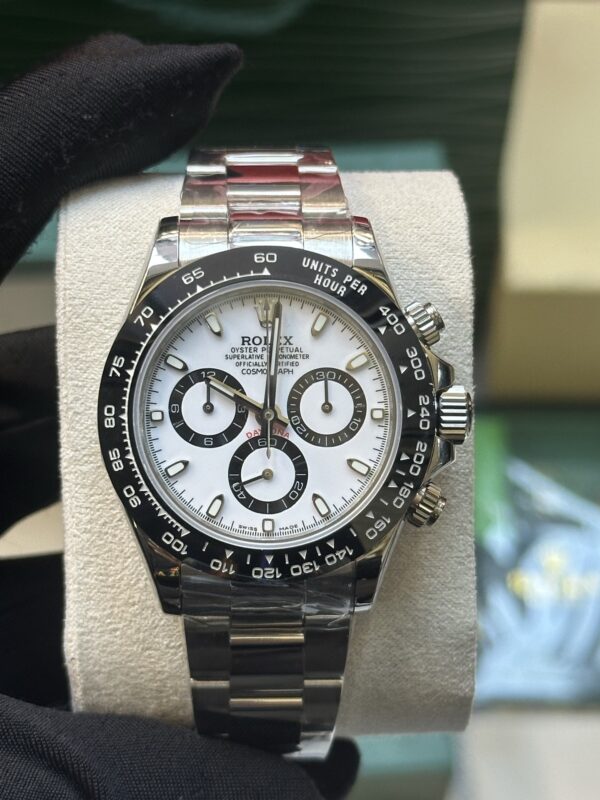 sy_no_AED8D9F39109560148F5BACB62E625D6_0 ROLEX Rolex Smooth Circle Cosmometer Model Daytona Series Panda Di/White Steel Di White Dial Oyster Steel Case