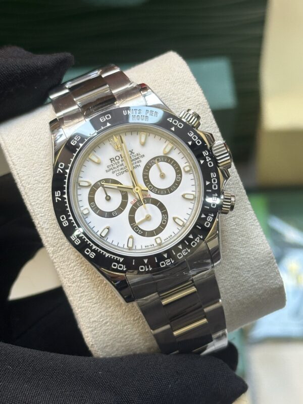 sy_no_AED8D9F39109560148F5BACB62E625D6_1 ROLEX Rolex Smooth Circle Cosmometer Model Daytona Series Panda Di/White Steel Di White Dial Oyster Steel Case