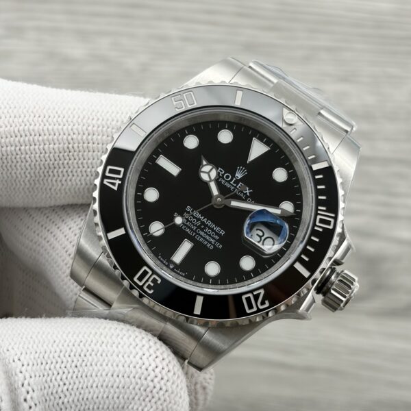 ROLEX Rolex Submariner with Calendar Black Submariner Automatic Mechanical Movement Date Display Black Dial Oyster Steel Strap