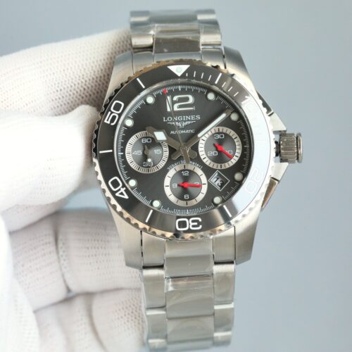 sy_no_AF203FC3693B2470EE5AAF8169A97AAF_0 LONGINES Longines Kangkas Diving Series Automatic Mechanical Movement Ceramic bezel Men's Watch Swiss Watch 41mm Black Dial Stainless Steel Strap